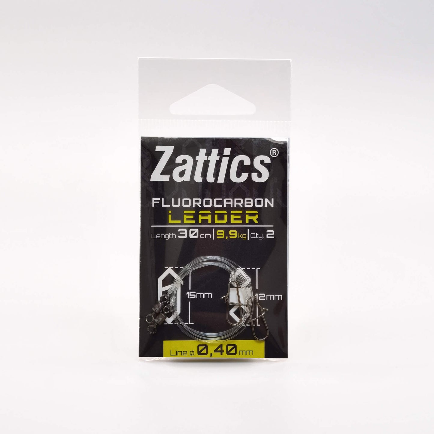 Fertig gebundenes Fluocarbonvorfach für das Zanderangeln