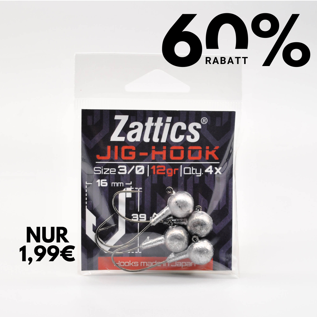 Zattics Jig Haken 12gr mit Haken von Maruto O'Shaugnessy 